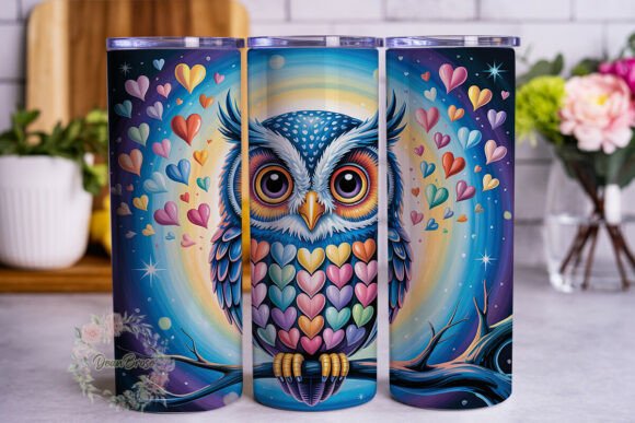 Cute Heart Owl 20oz Tumbler Wrap: A Designer's Review