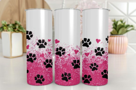 Dog Paw Prints 20 Oz Tumbler PNG: A Designer's Review