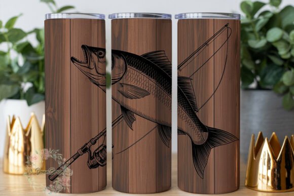 Fishing Wood Grain 20oz Tumbler Wrap Review