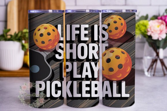 Life is Short Pickleball: A Designer's Take on the 20oz Wrap