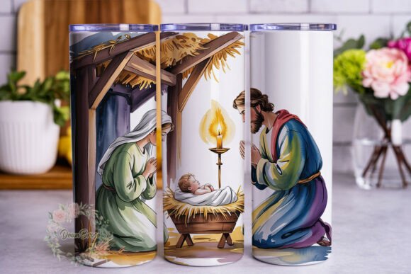 Nativity Scene Watercolor 20oz Tumbler: A Designer's Review