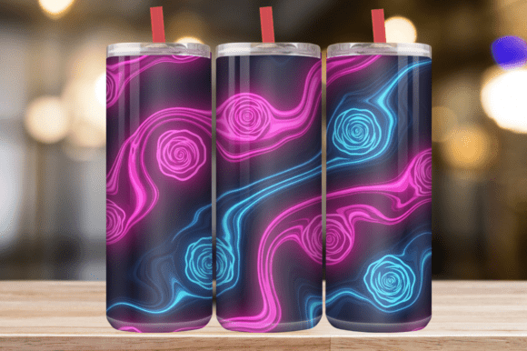Neon Abstract Swirl: A Designer's Review