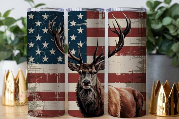 Patriotic Deer Flag 20oz Tumbler Wrap Review