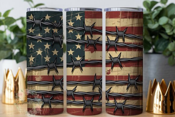 Review: Distressed Flag Barbed Wire Tumbler Wrap