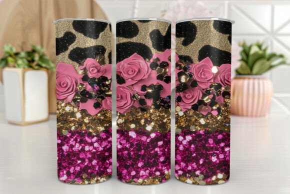 Review: Giltter with Leopard 20Oz Skinny Tumbler Design