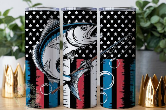 Review: Patriotic Fishing Distressed Tumbler Design
