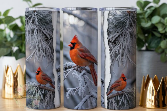Review: Winter Cardinal Frosted Branch Tumbler Design