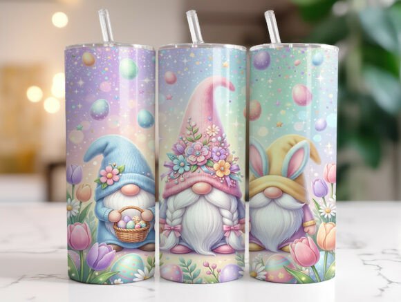 Spring Gnome Easter Eggs Tumbler Wrap: A Designer's Review