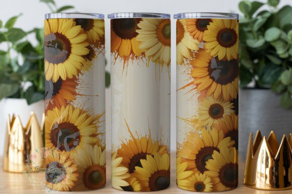 Sunny Sunflower White Frame 20oz Tumbler Review